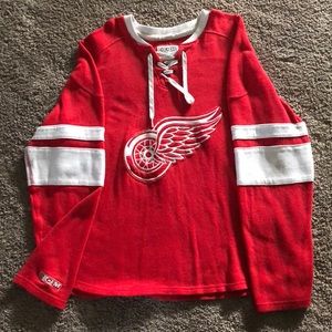 Mens Detroit Red Wing Pullover